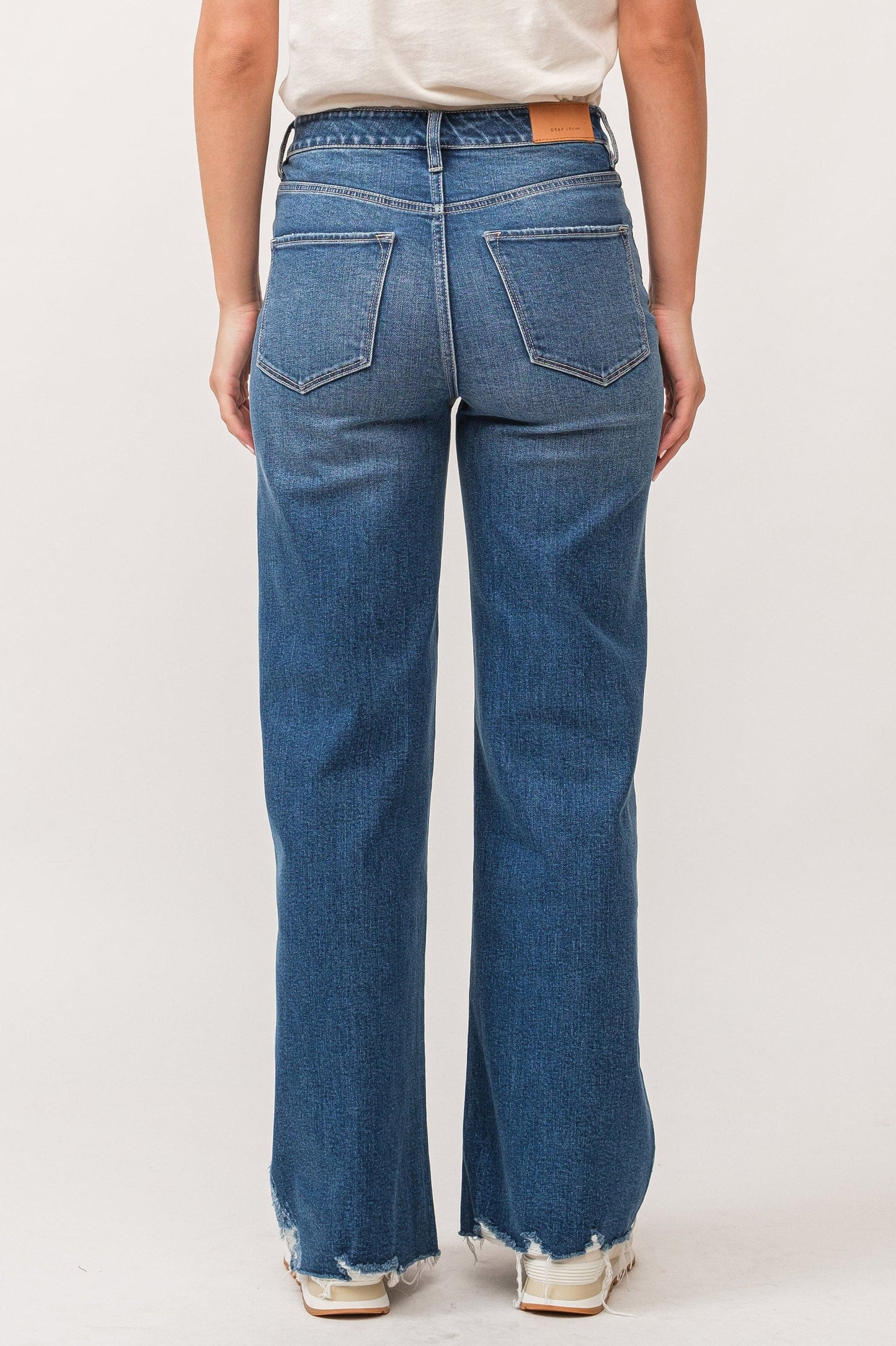 Dear John Fiona High Rise Wide Leg Jeans Portvell Denim