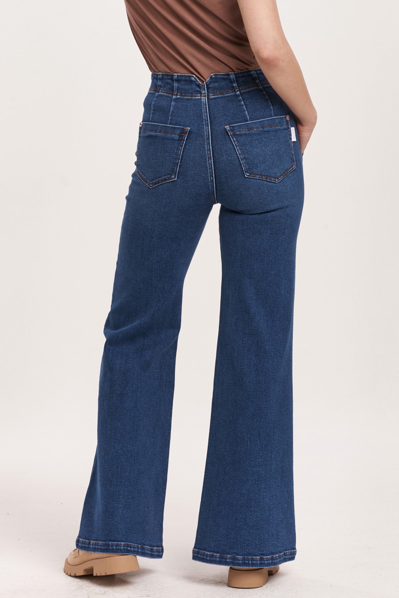 Dear John Fiona High Rise Wide Leg Jeans Seascape