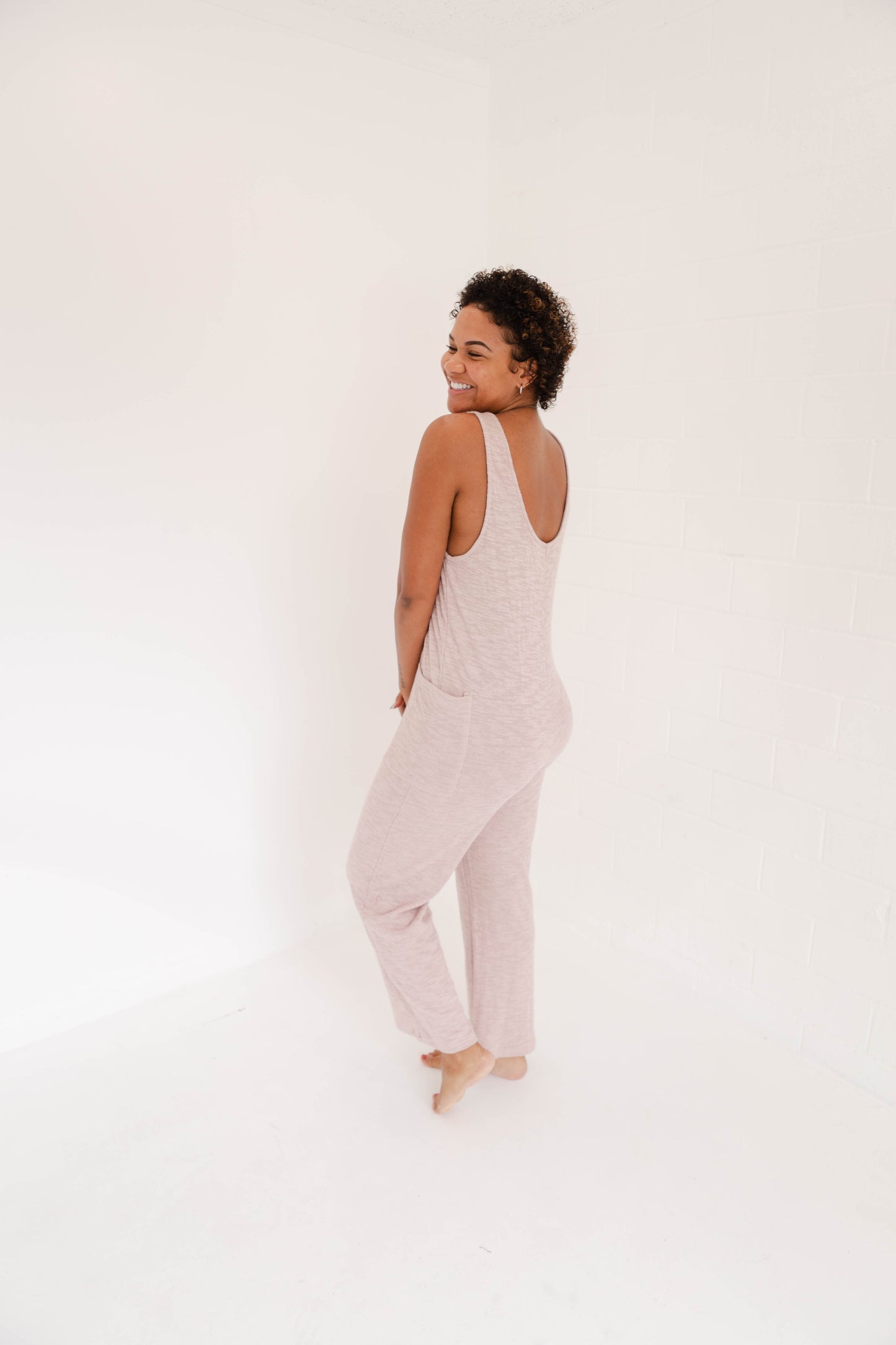 Throw On Scoop Neck Jumpsuit