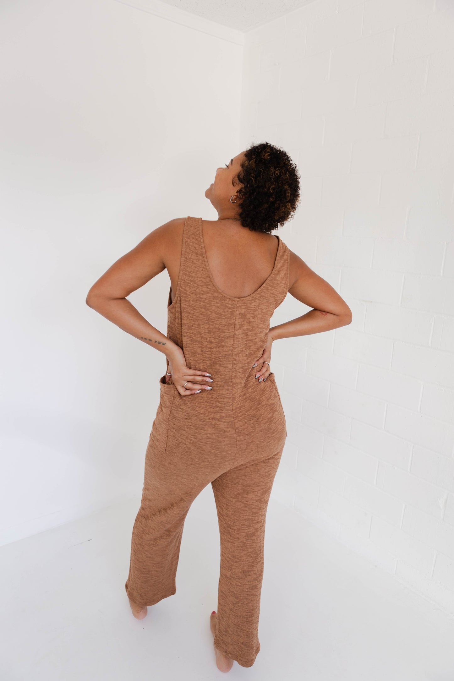 Throw On Scoop Neck Jumpsuit