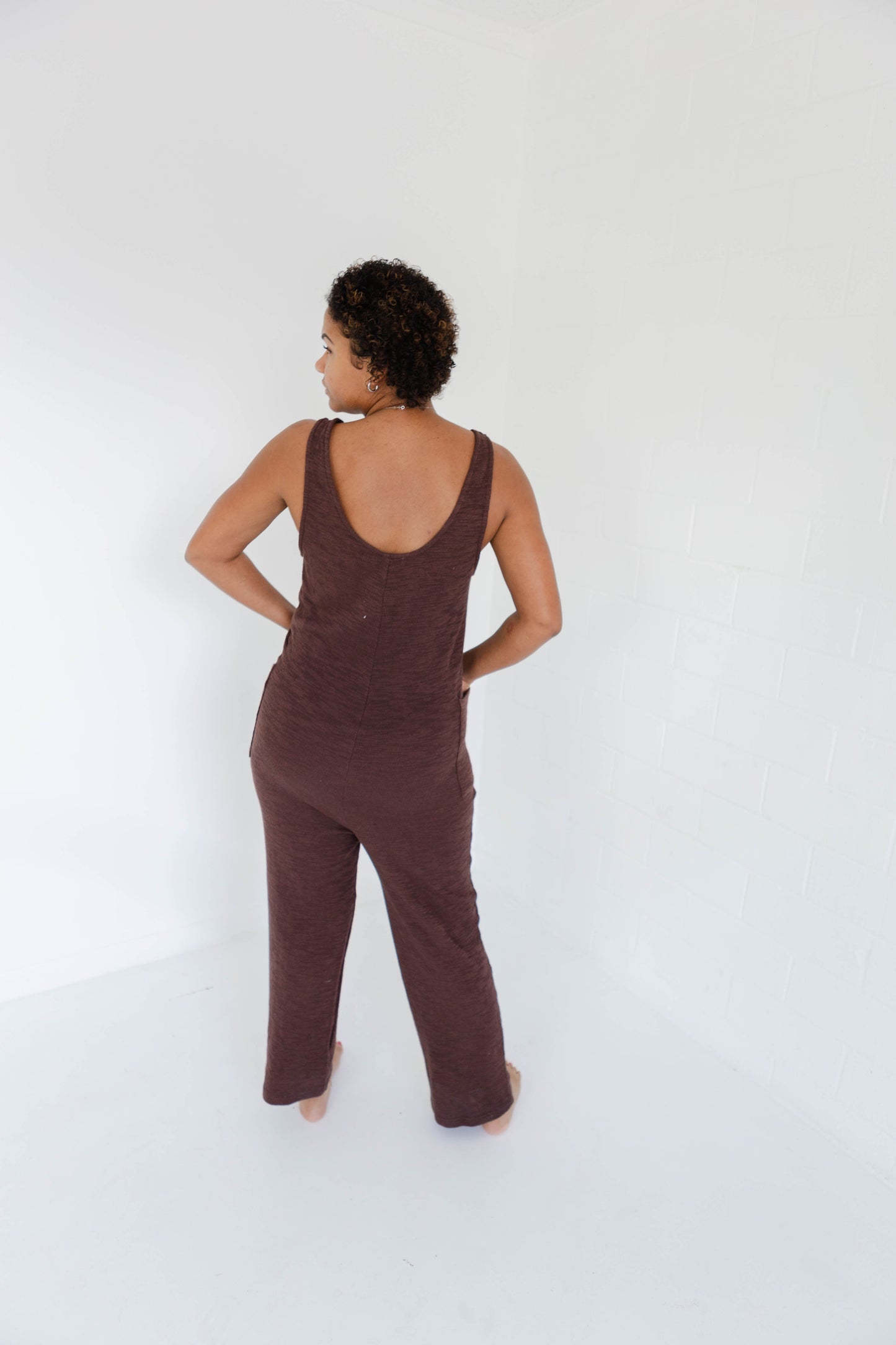 Throw On Scoop Neck Jumpsuit