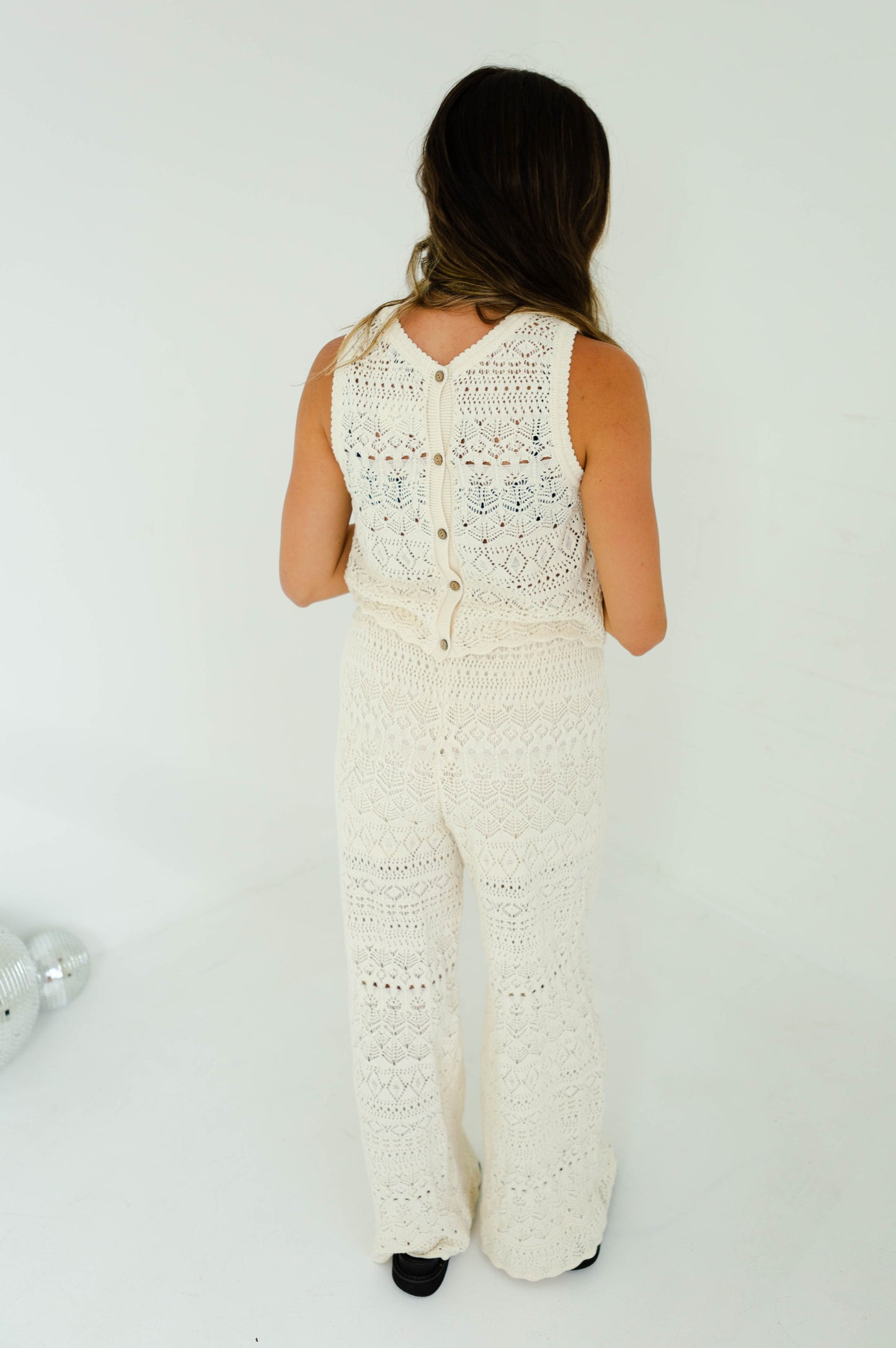 Crochet Top and Pants Set