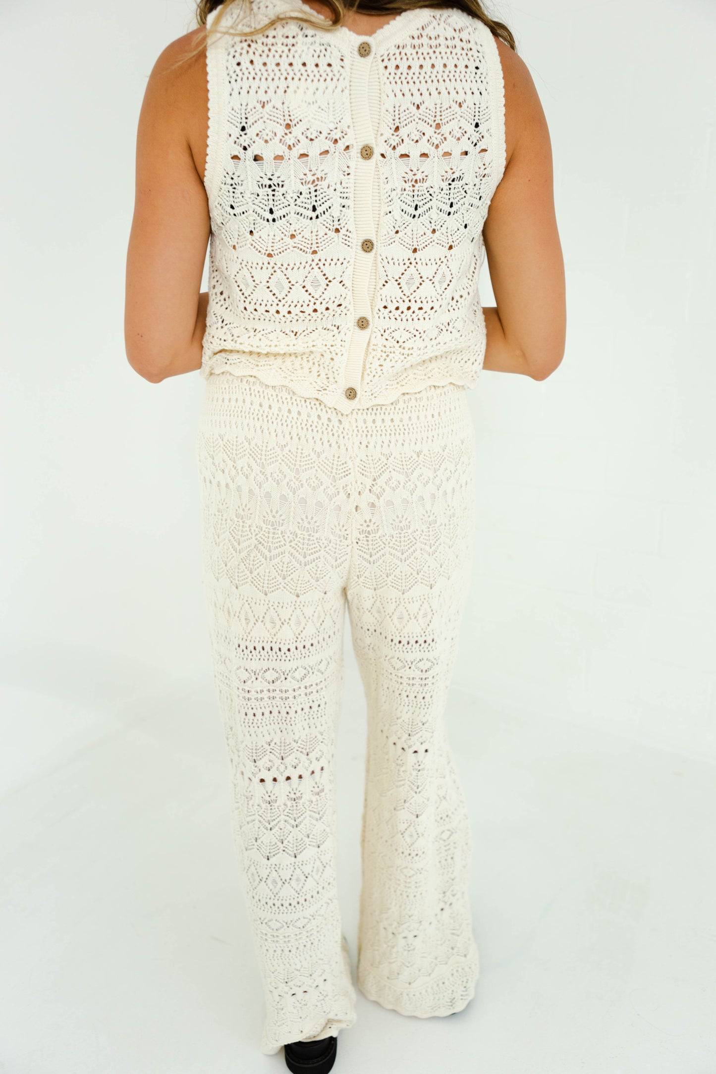 Crochet Top and Pants Set