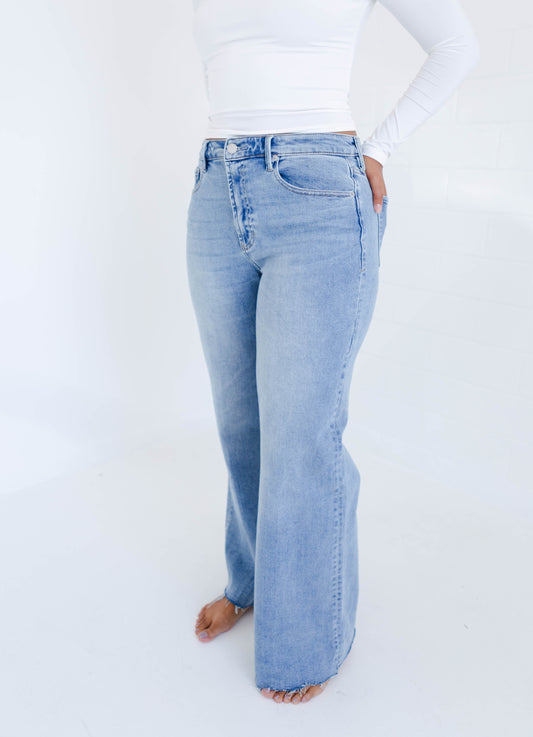 Dear John Fiona High Rise Wide Leg Arctic Denim