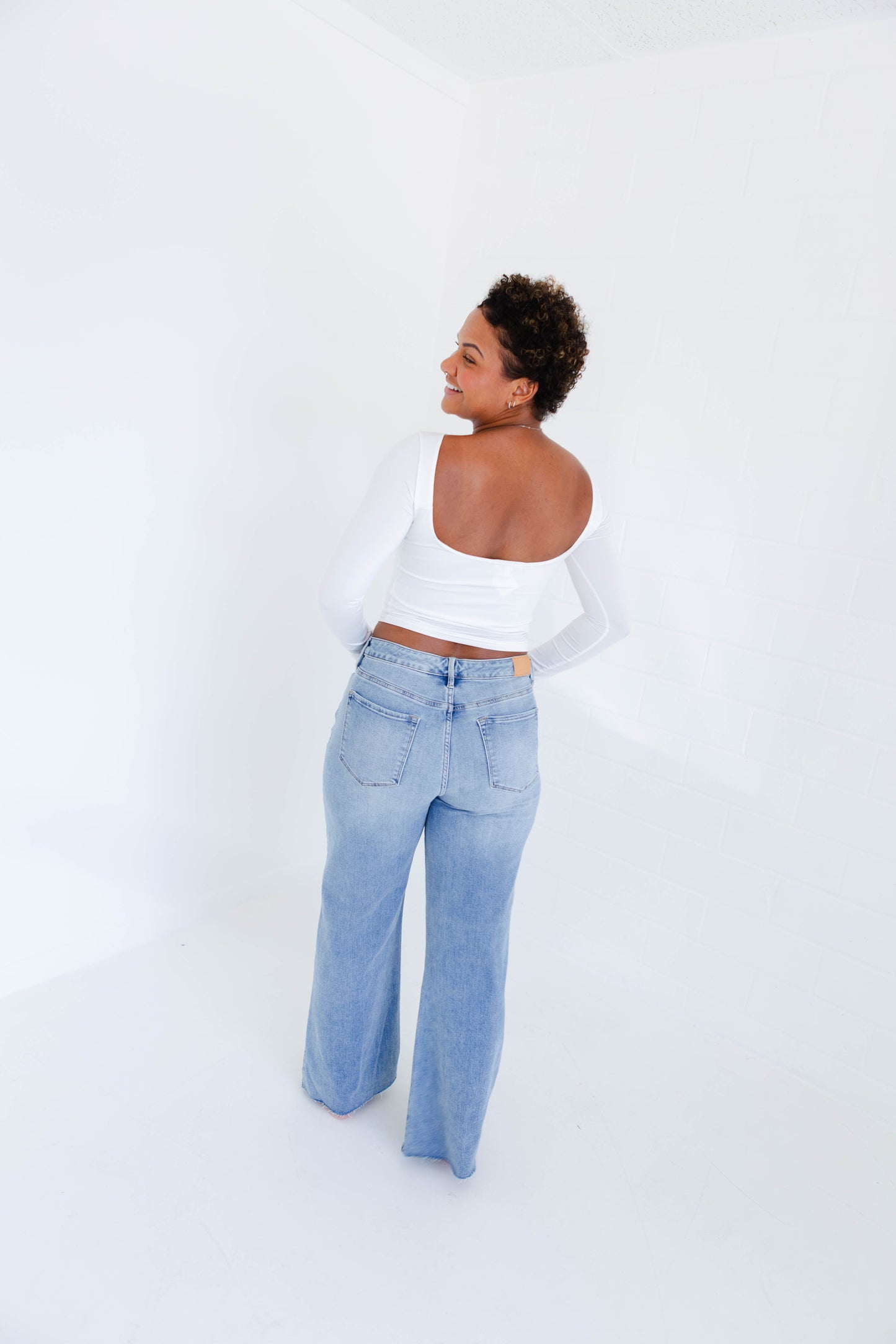 Dear John Fiona High Rise Wide Leg Arctic Denim