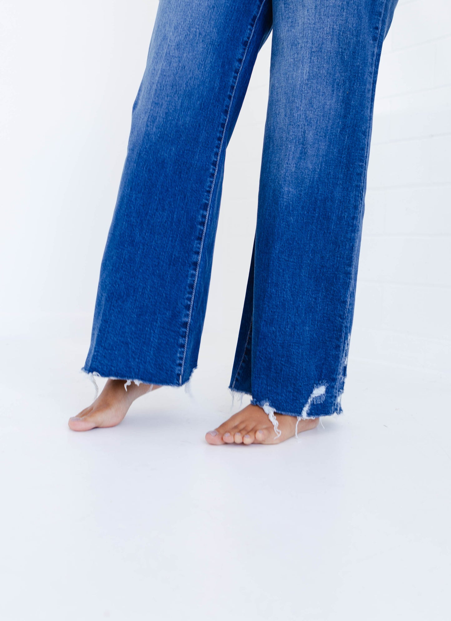 Dear John Fiona High Rise Wide Leg Jeans Portvell Denim