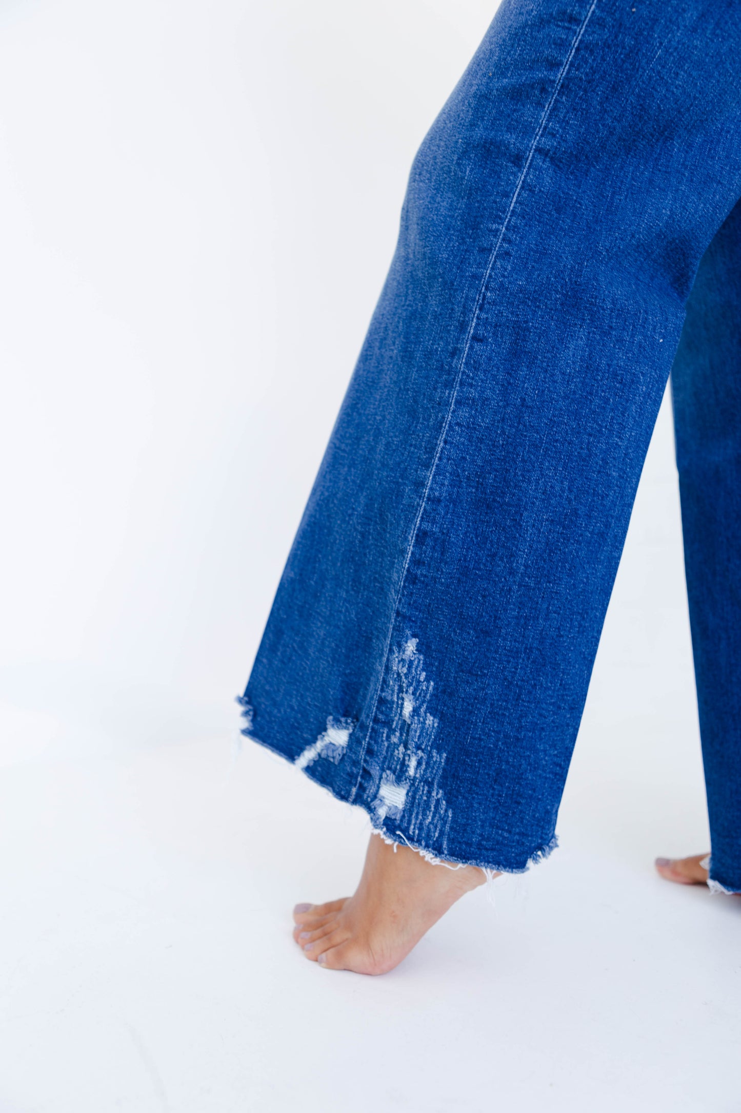 Dear John Fiona High Rise Wide Leg Jeans Portvell Denim