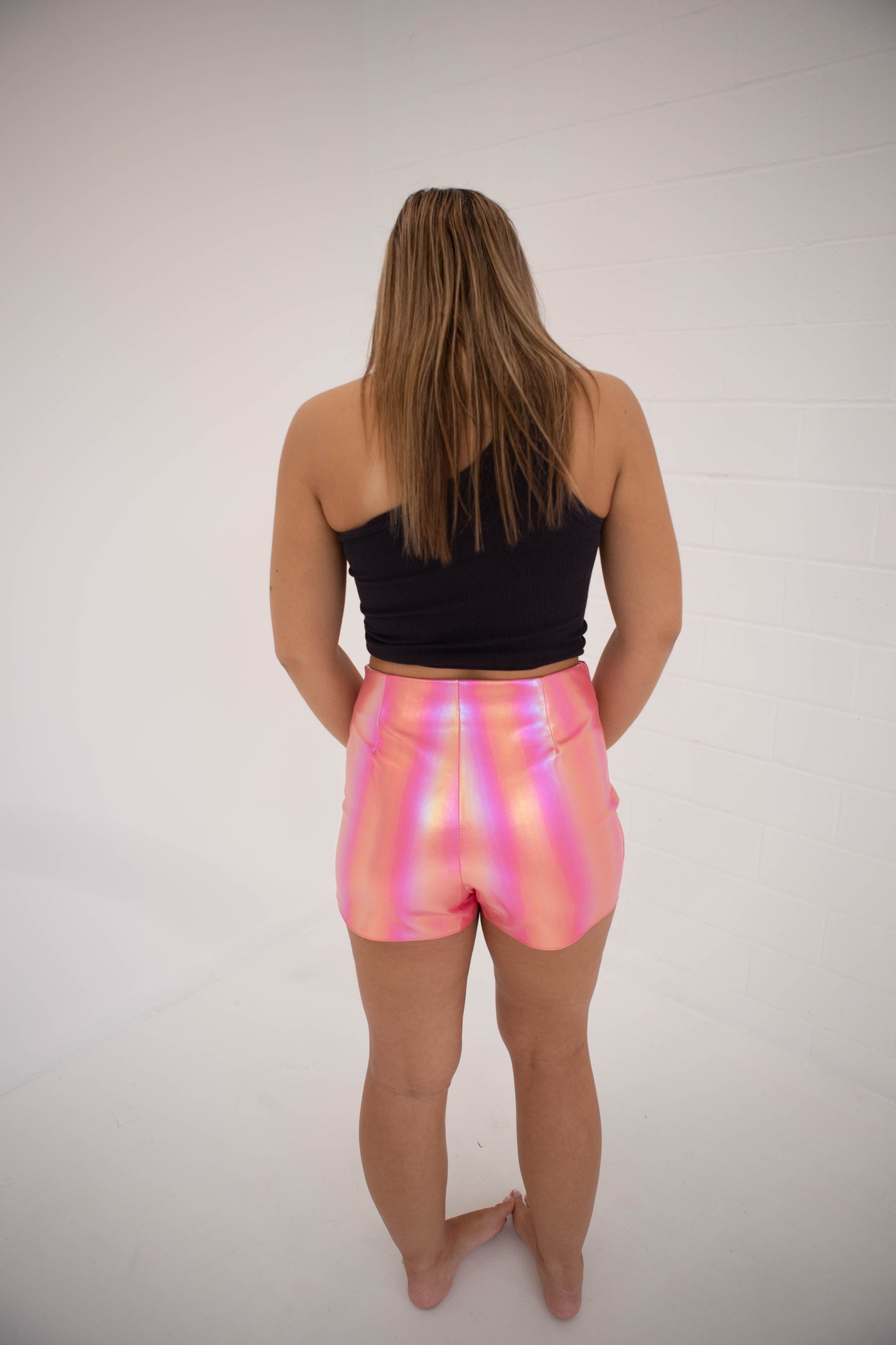 Metallic Hot Pink Skort