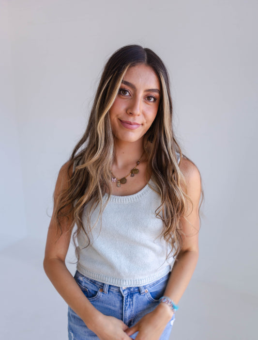 Seafoam Sweater Tank