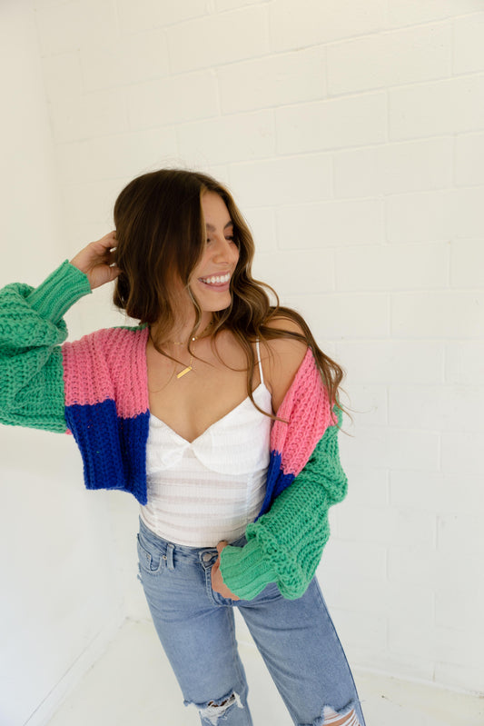 Colorblock Knit Sweater